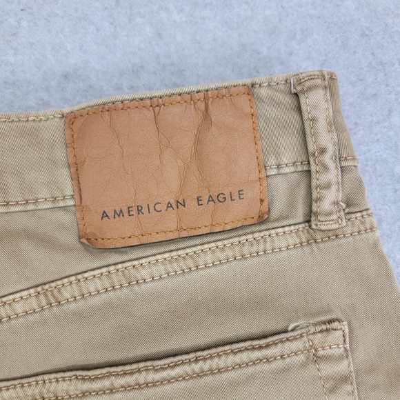 American Eagle Outfitters Pants Mens 36x30 Beige Flex Slim Khaki Chino Stretch - Picture 8 of 15